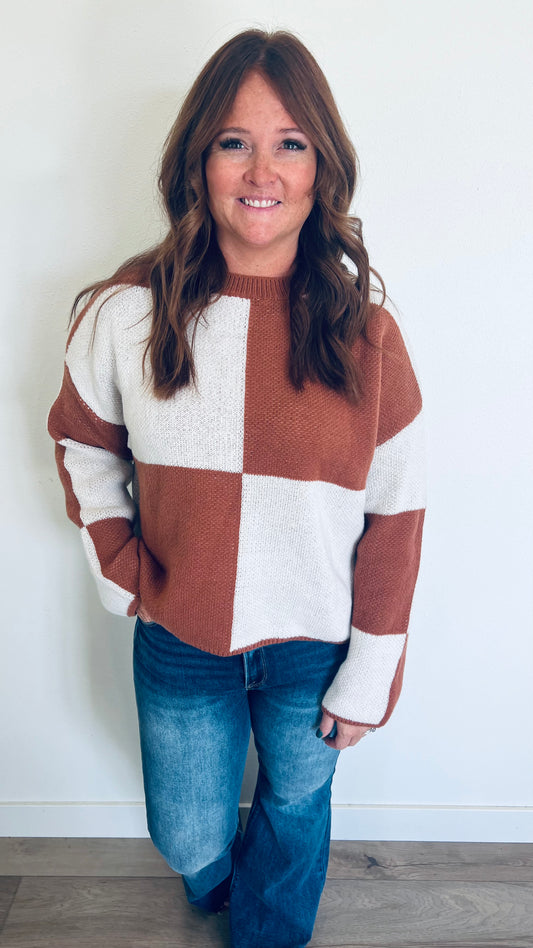 Color Block Fall Sweater