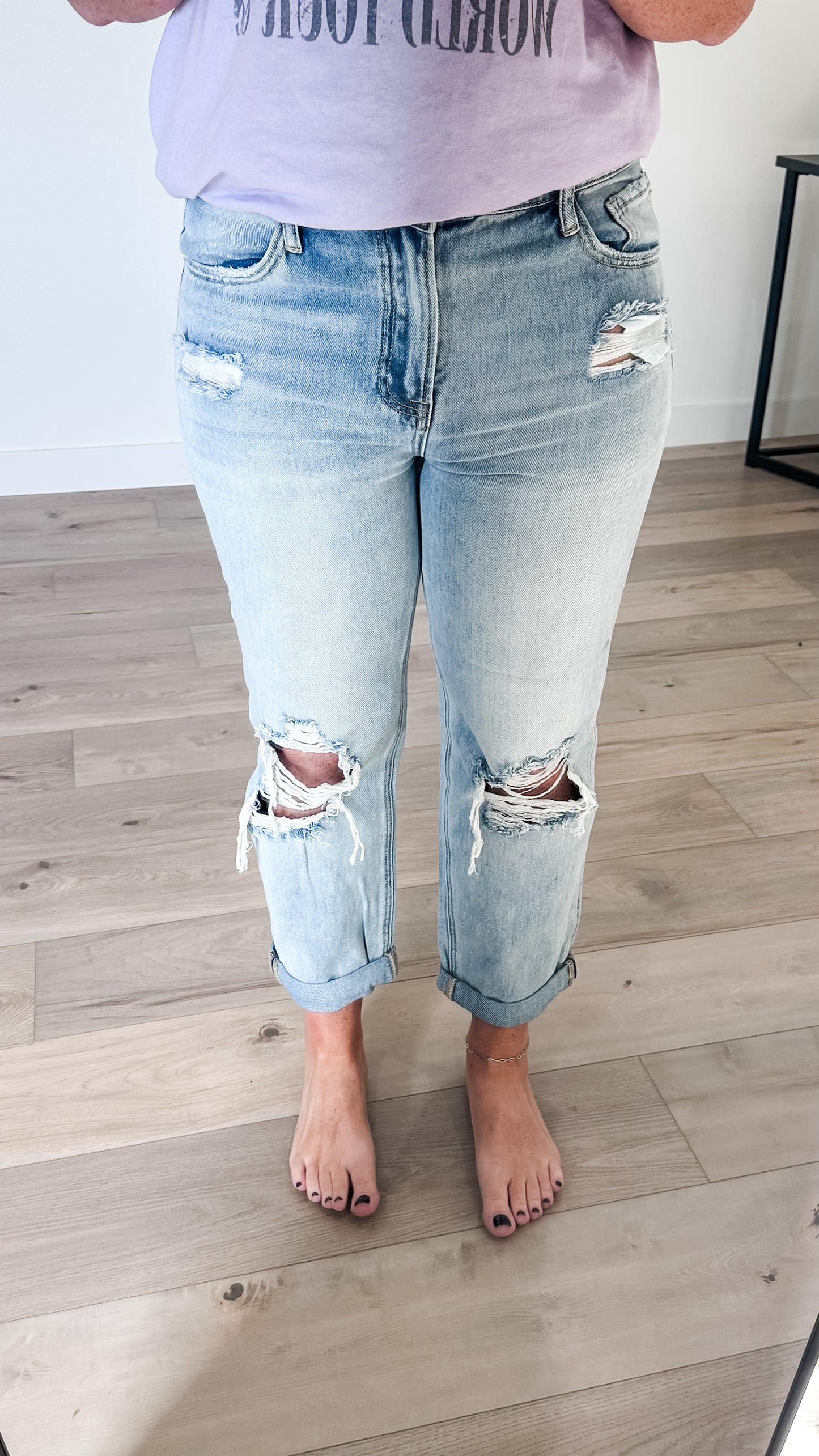 FINAL SALE Risen Boyfriend Denim