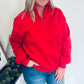 Red Half Zip Pullover