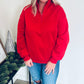 Red Half Zip Pullover