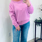 Fleece Boat Neck Sweatshirt