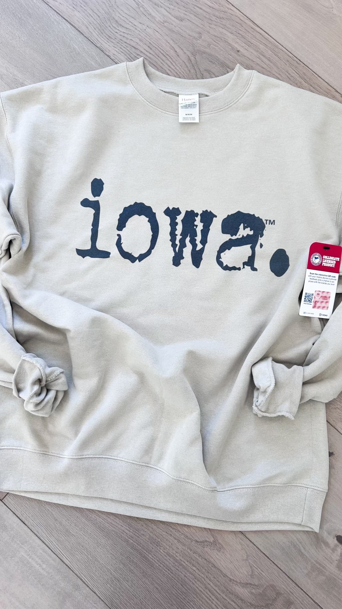 Distressed Iowa. Graphic