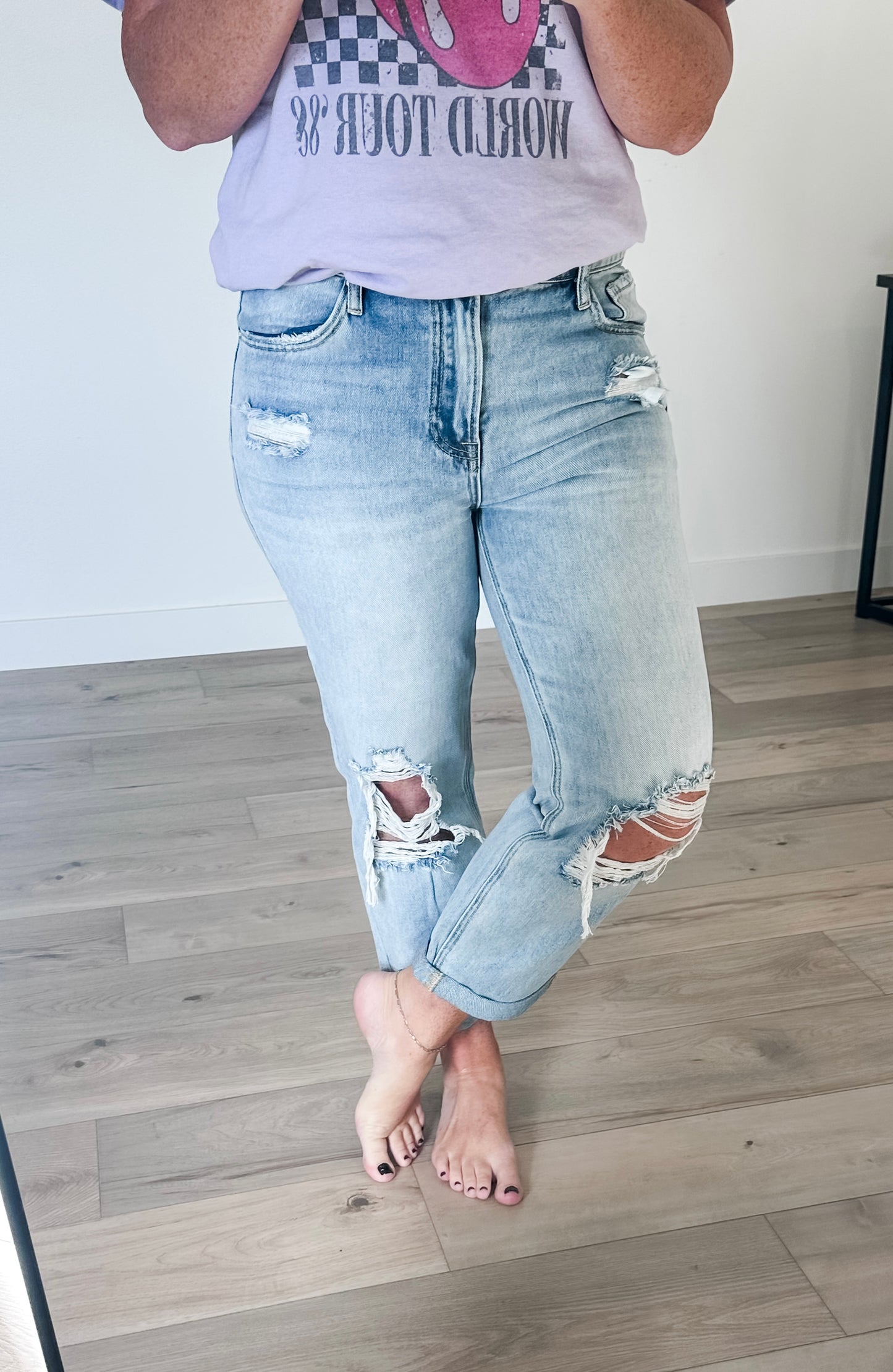 FINAL SALE Risen Boyfriend Denim