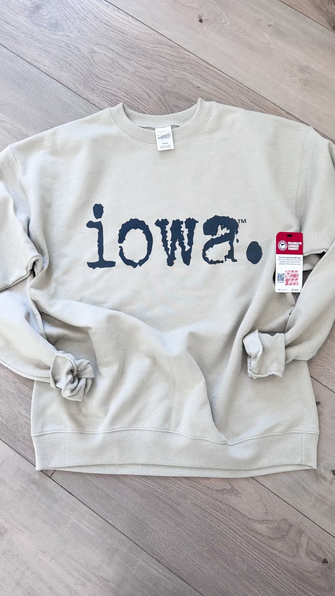 Distressed Iowa. Graphic