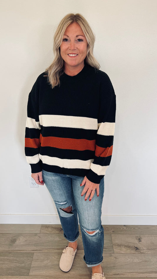 Color Block Fall Sweater